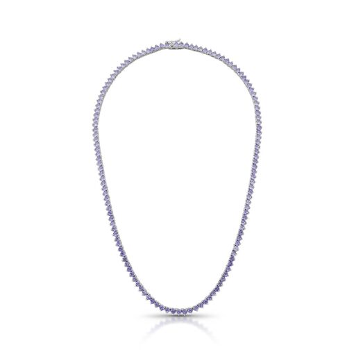 Colar Riviera Violeta - 3mm Três Garras