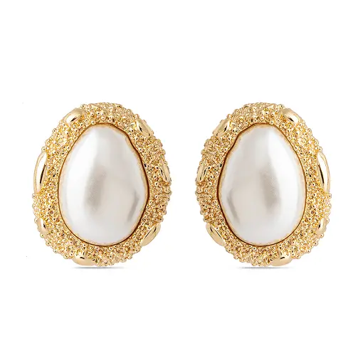 Brinco Pérola Classic Oval - Pino em Prata 925