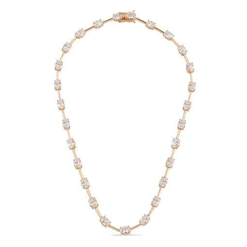 Colar Riviera Elos Shine Oval Cravejado com Zircônias