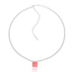 CHOKER RIVIERA COM QUADRADO DONATELLA
