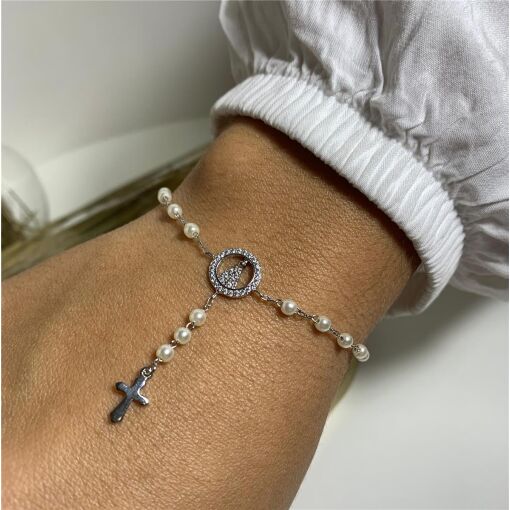 PULSEIRA RELIGIOSO TERÇO DE MÃO NSRA APARECIDA TRIP