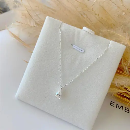 COLAR MINI GOTA 4X6MM (0.5CT*) MOISSANITE