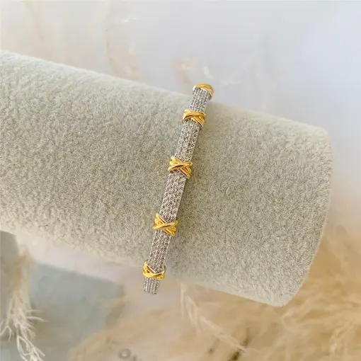 BRACELETE DUO X CRAVEJADO INSPIRED II