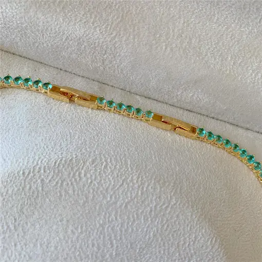 COLAR RIVIERA 3P 3MM 42CM (EXTENSOR) BN DOLCE FIORE