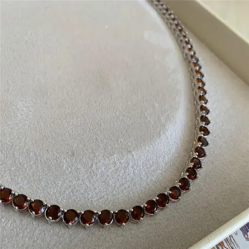 COLAR RIVIERA 4MM 3P. 42CM (3CM EXT)