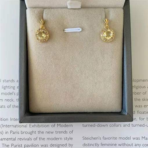 BRINCO PONTO DE LUZ 5MM CRAVEJADO PENDURADO BN DOLCE FIORE