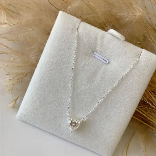 COLAR CORAÇÃO 7X7MM (1.2CT*) MOISSANITE