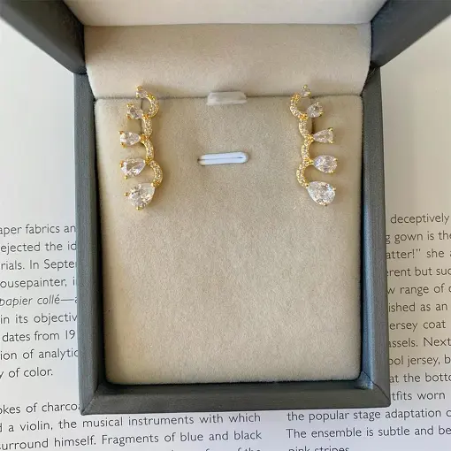 BRINCO EAR CUFF GOTAS DEGRADE SOL DE VERANO