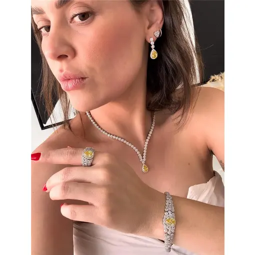 CONJUNTO LUXO GOTA CRAVEJADO PREMIUM