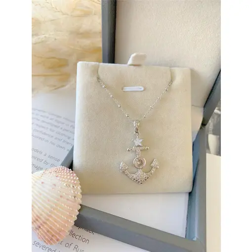 COLAR ÂNCORA CRAVEJADO MARESIAS