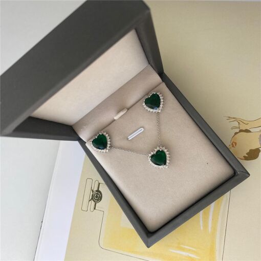 CONJUNTO CORAÇÃO CRAVEJADO CORDOCE