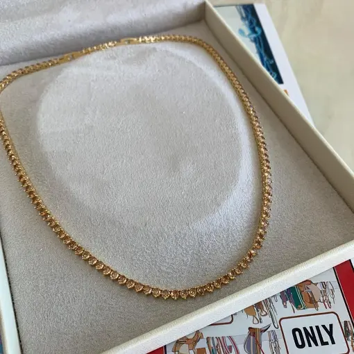 COLAR RIVIERA 3MM 3P. 42CM (3CM EXT.)