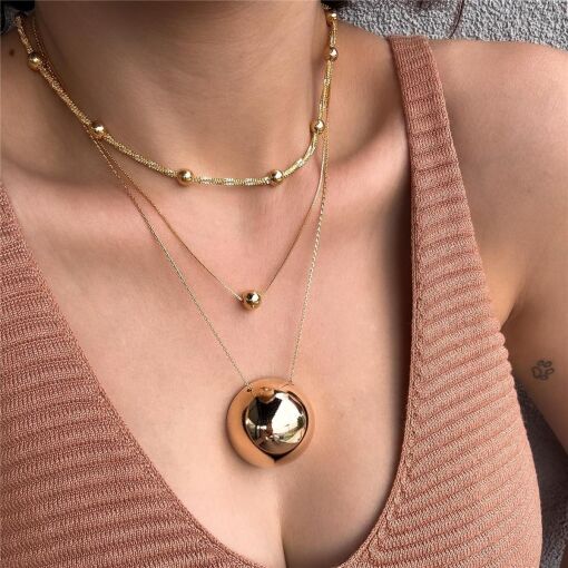 COLAR MAXI REDONDO 3,6CM HAILEY