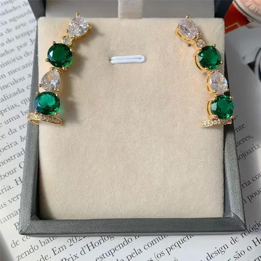 BRINCO EAR CUFF PONTO DE LUZ E GOTAS DOLCE FIORE