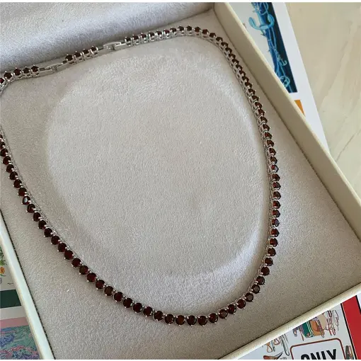 COLAR RIVIERA 4MM 3P. 42CM (3CM EXT)