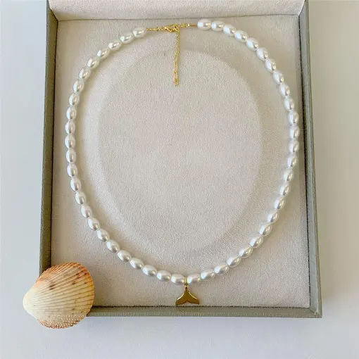 COLAR PEROLA MERMAID TAIL MARESIAS
