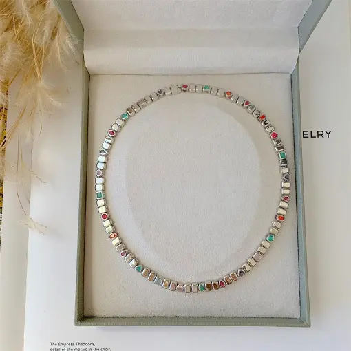 COLAR RIVIERA GEOMETRIC  HEART