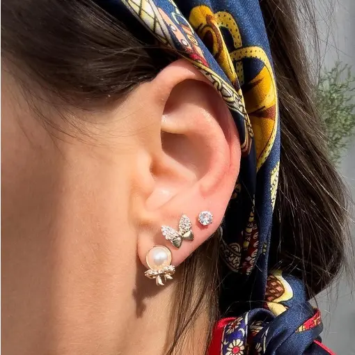BRINCO TRIO LAÇO HOOP EARRINGS