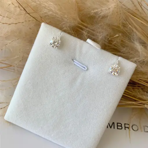 BRINCO PONTO DE LUZ DETAL 6MM (1.6CT) MOISSANITE