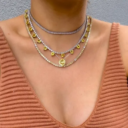 COLAR LUXO CORAÇÕES DOLCE FIORE