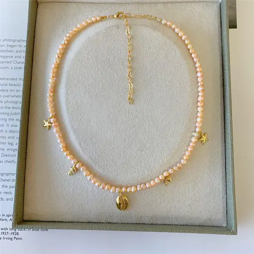 COLAR PEROLA AGUA DOCE PINGENTE MAR MARESIAS