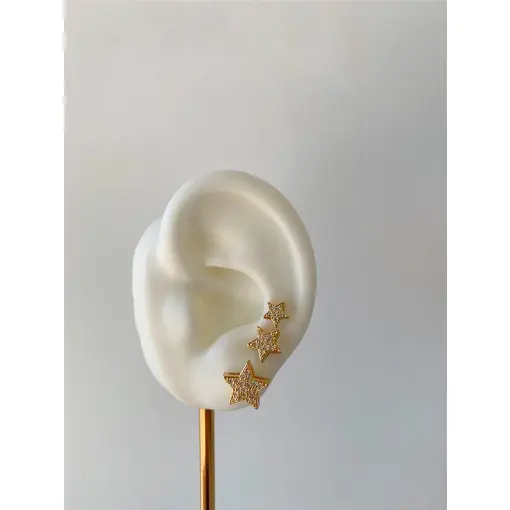 BRINCO TRIO STARS CRAVEJADO HEART