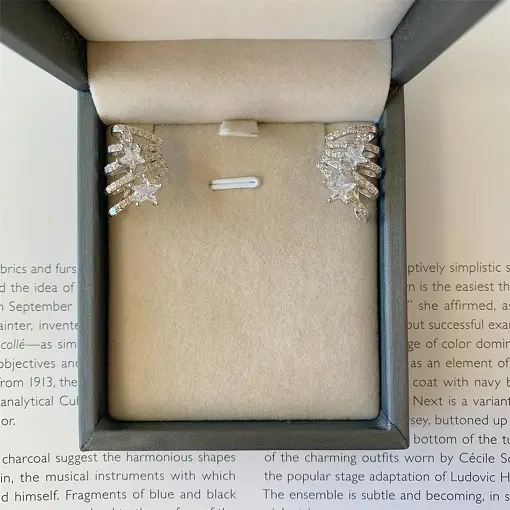 BRINCO EAR CUFF STARS BN SOL DE VERANO