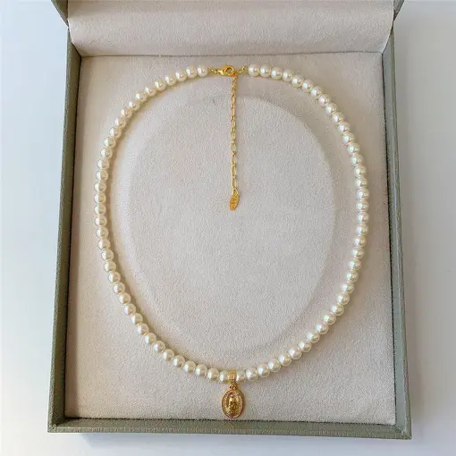 COLAR PEROLA PG RELIGIOSO HEART