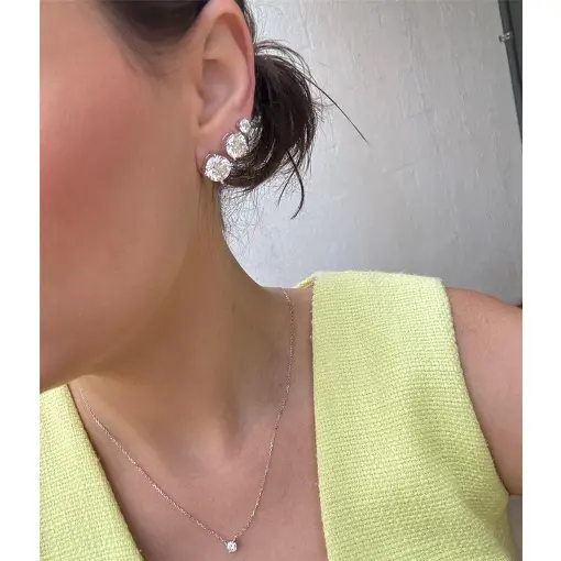 BRINCO PONTO DE LUZ 5MM MOISSANITE