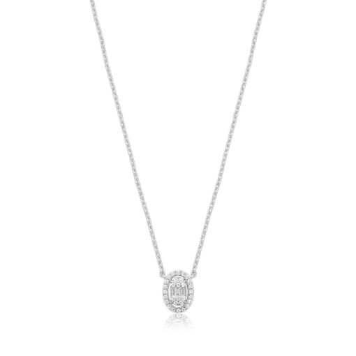 COLAR OVAL BAGUETE CRAVEJADO CLARICE