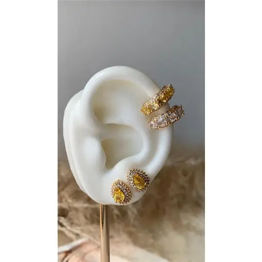 PIERCING OVAL CRAVEJADO BN DOLCE FIORE