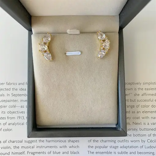 BRINCO EAR CUFF COR E GOTAS BN SOL DE VERANO