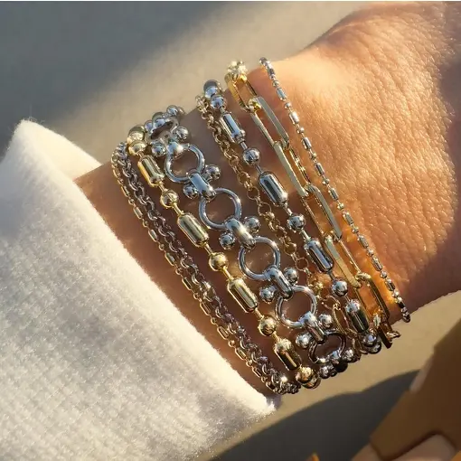 PULSEIRA ELOS PORTUGUES E ARGOLAS SOLAR