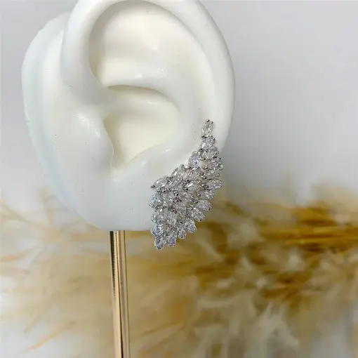 BRINCO EAR CUFF ASAS NAVETES BN SOL DE VERANO