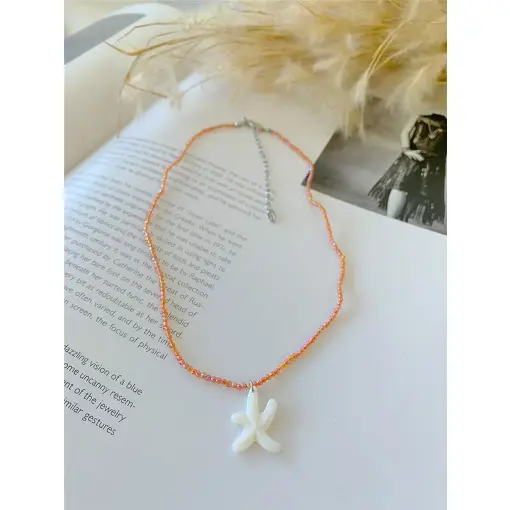 COLAR ESTRELA DO MAR MADREPÉROLA MARESIAS