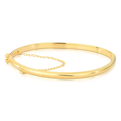 BRACELETE REDONDO LARGO LISO PEGA LADRAO