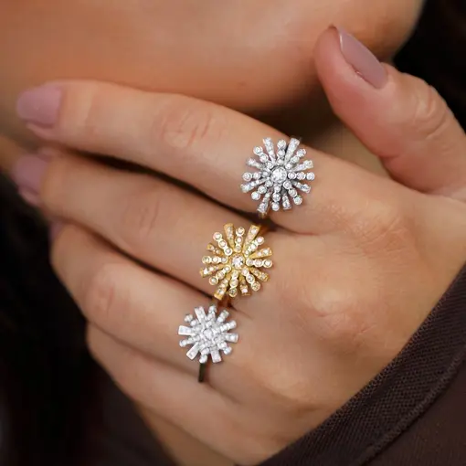 Anel Catavento Petit Diamantes