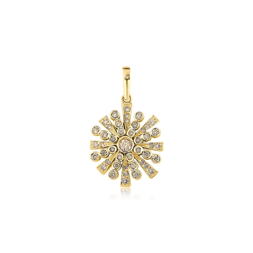 Pingente Catavento Diamante Chocolate