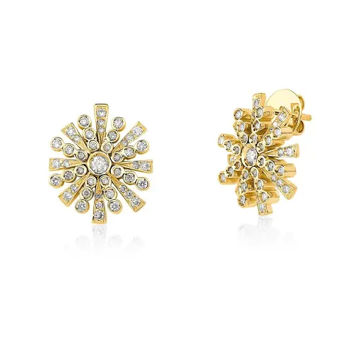 Brinco Catavento Diamantes