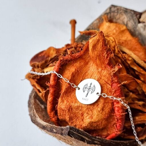 Pulseira Xangô de Prata