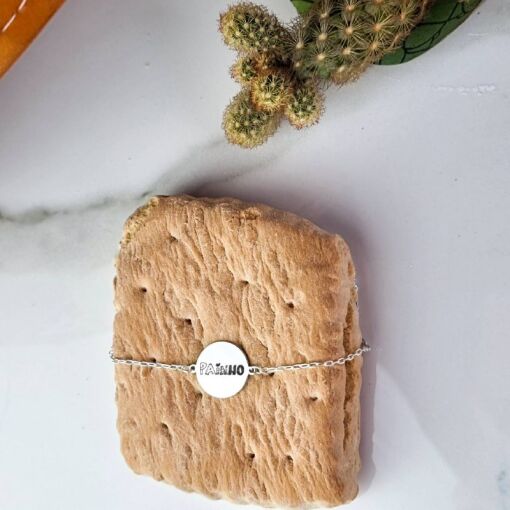 Pulseira de Prata Medalha Painho