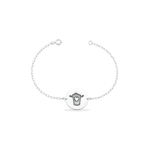 Pulseira de Prata Medalha Cuscuzeira