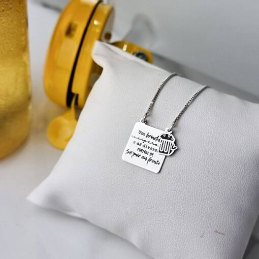 Colar Patuá Um Brinde Prata 925