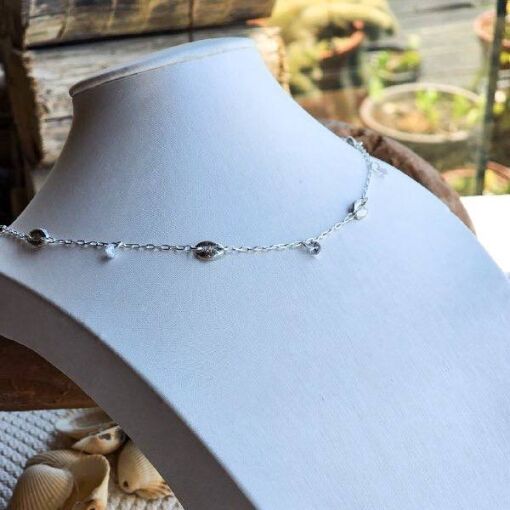 Choker de Prata Búzios e Zircônia