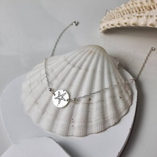 Tornozeleira Medalha Estrela do Mar Estelar
