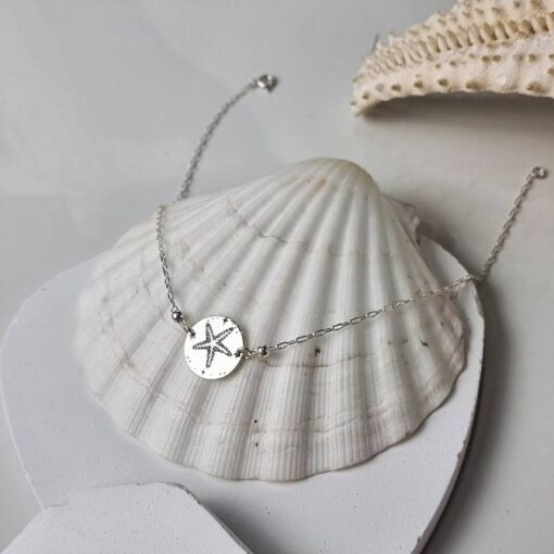 Tornozeleira Medalha Estrela do Mar Estelar