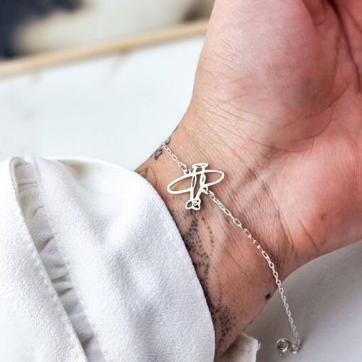 Pulseira Avião Minimalista