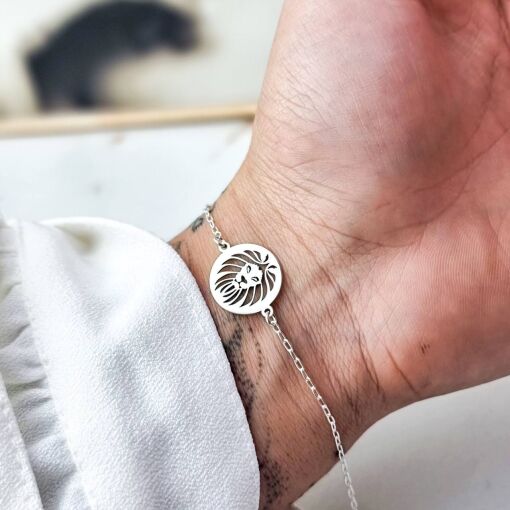 Pulseira Leão Vazado