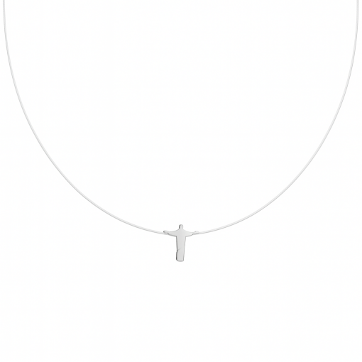 Colar Nylon Cristo Redentor Prata
