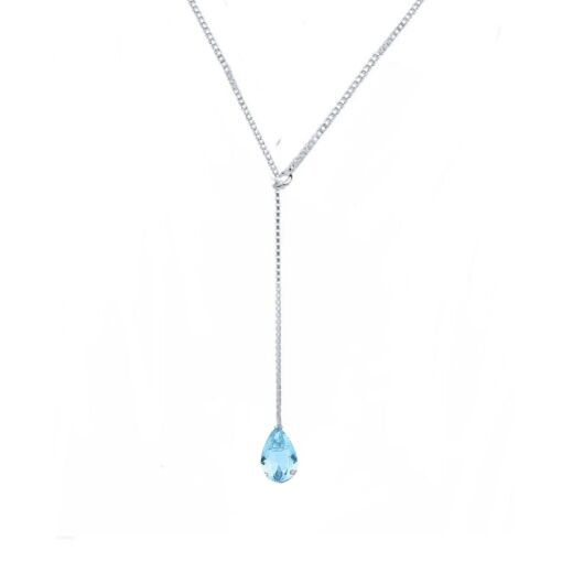 Gravata Gota Azul Topázio